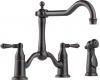 Brizo 62536LF-RB Tresa Venetian Bronze Two Handle Kitchen Bridge Faucet with Spray