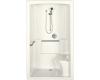 Kohler Freewill K-12110-N-96 Biscuit Barrier-Free Shower Module with Nylon Grab Bars and Right Seat, 52" X 37-1/2" X 84"
