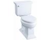 Kohler Memoirs K-3819-0 White Comfort Height Two Piece Elongated 1.6 Gpf Toilet with Stately Design