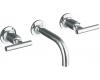 Kohler Purist K-T14412-4-CP Polished Chrome Wall Mount Vessel Faucet with Lever Handles