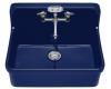 Kohler Gilford K-12701-C9 Cobalt Blue 24" x 22" Wall-Mount Kitchen Sink with Apron-Front