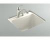 Kohler Glen Falls K-6663-1U-96 Biscuit Undercounter Utility Sink with One-Hole Faucet Drilling