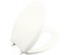 Kohler Cachet K-4688-0 White Elongated, Closed-Front Toilet Seat with Cover and Plastic Hinges