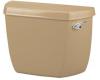 Kohler Wellworth K-4620-TR-33 Mexican Sand Toilet Tank with Right-Hand Trip Lever and Tank Locks