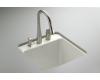 Kohler Park Falls K-6655-3U-95 Ice Grey Park Falls Undercounter Utility Sink with Three-Hole Faucet Drilling