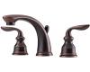 Price Pfister Avalon 49-CB0U Rustic Bronze 8-15" Wideset Bath Faucet with Pop-Up