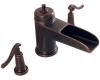 Pfister T49-YP1U Ashfield Rustic Bronze 8-15" Widespread Bath Faucet with Pop-Up & Lever Handles
