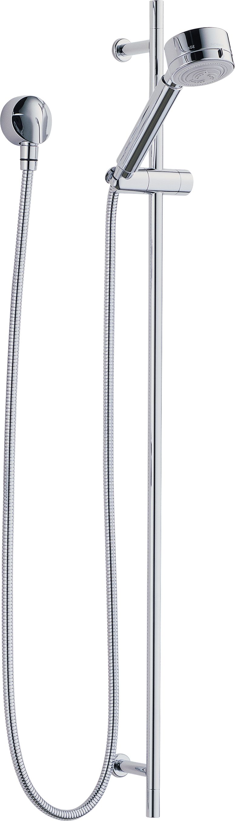 Brizo 85521PC Euro Chrome Hand Shower with Slide Bar, 3F