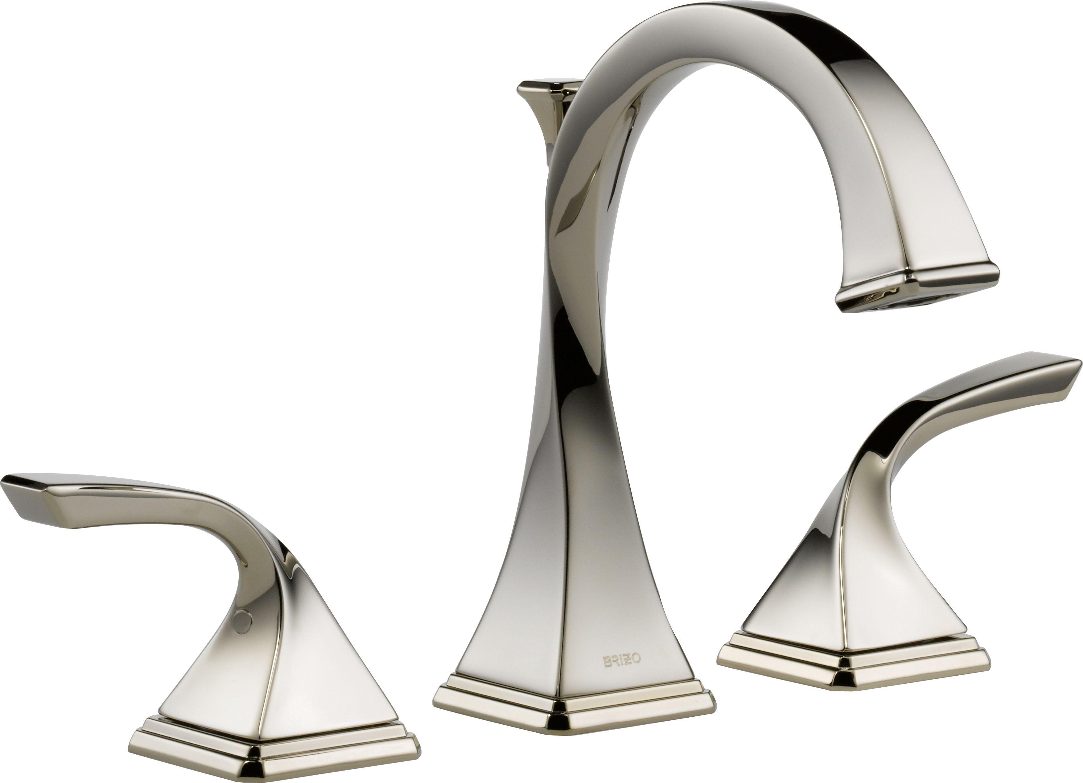 Brizo 65330LFPN Virage Brilliance Polished Nickel Widespread Lavatory Faucet AffordableFaucets
