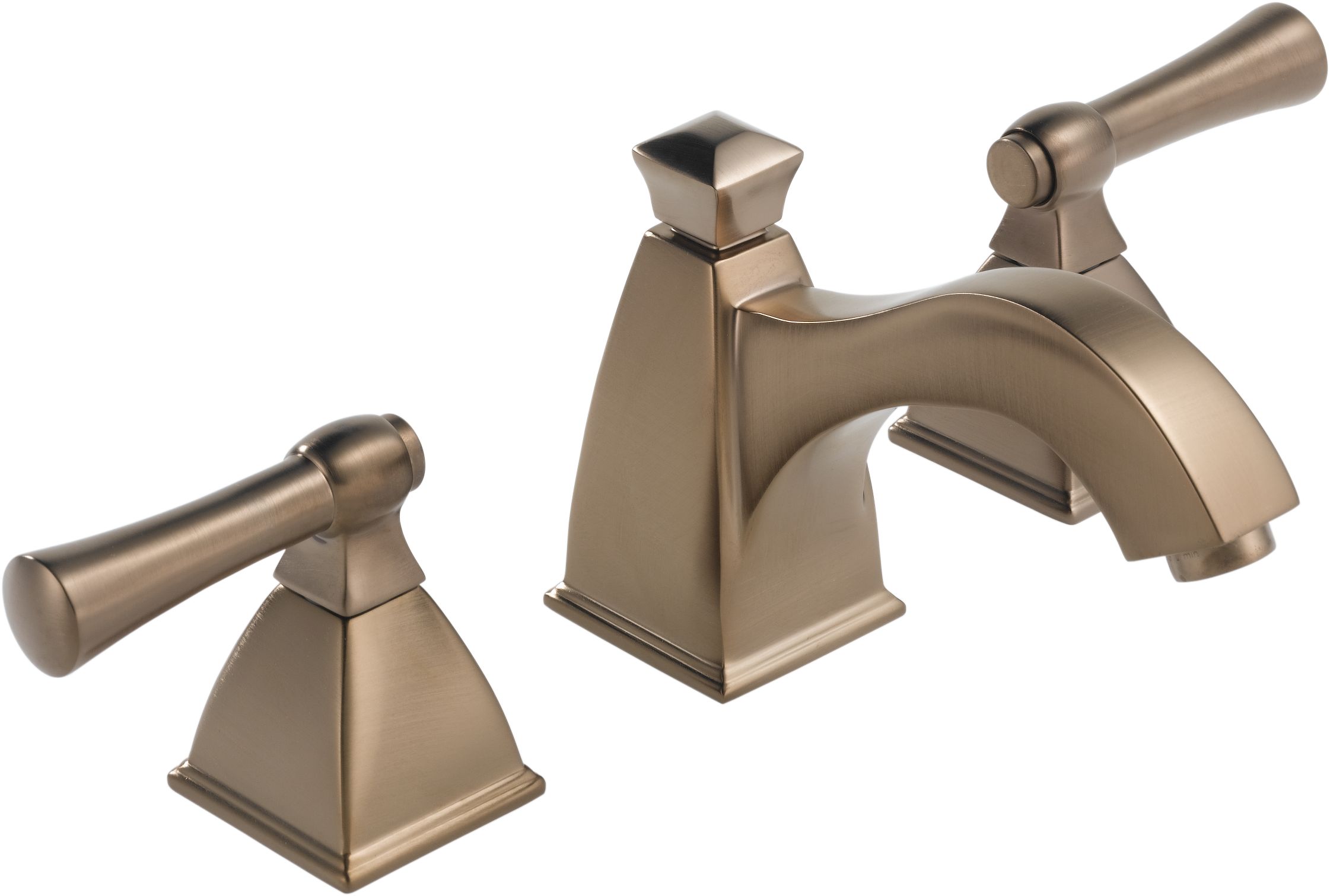 Brizo 65340LFBZ Vesi Curve Brilliance Brushed Bronze Widespread