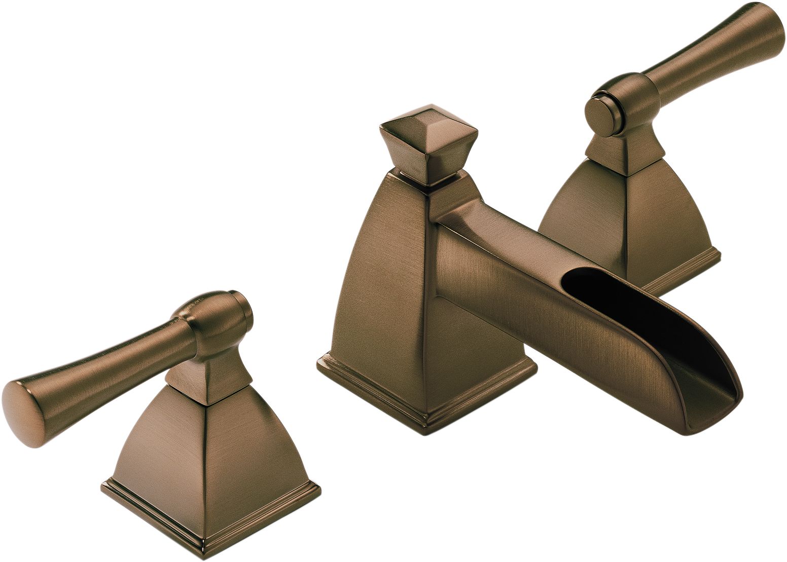 Brizo 65345LFBZ Vesi Channel Brilliance Brushed Bronze Widespread