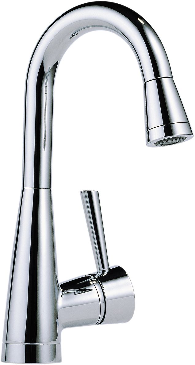 Brizo 63970LFPC Venuto Chrome Single Handle PullDown Bar/Prep Faucet