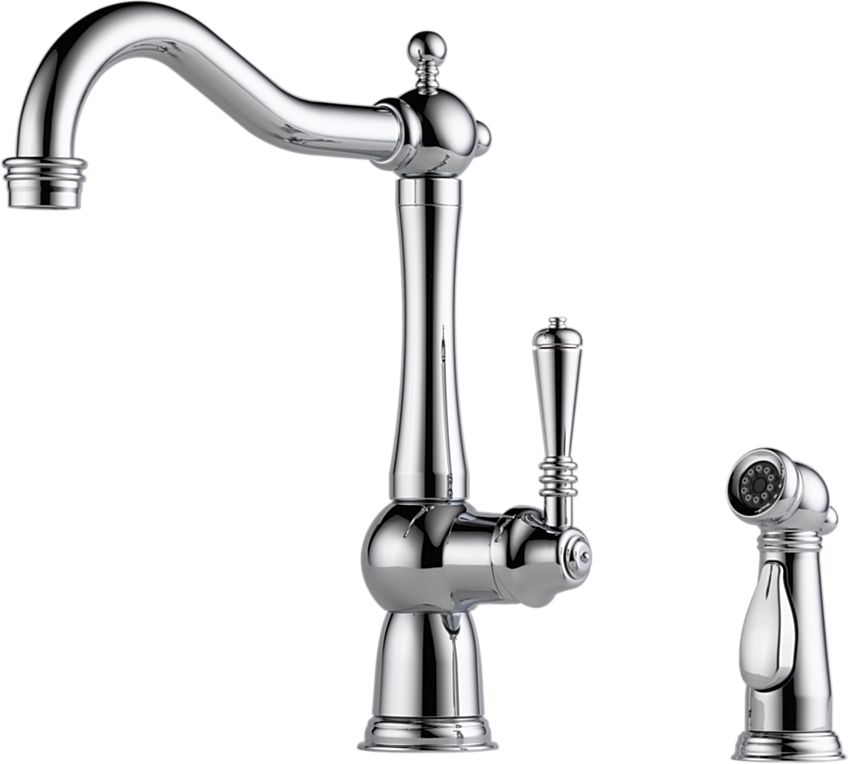 Brizo 61136LFPC Tresa Chrome Single Handle Kitchen Faucet with Spray
