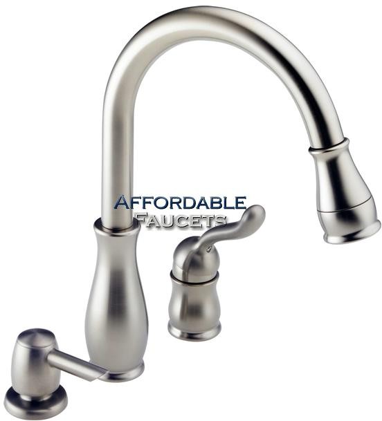 Delta Leland 978SSSD Stainless Kitchen Faucet AffordableFaucets