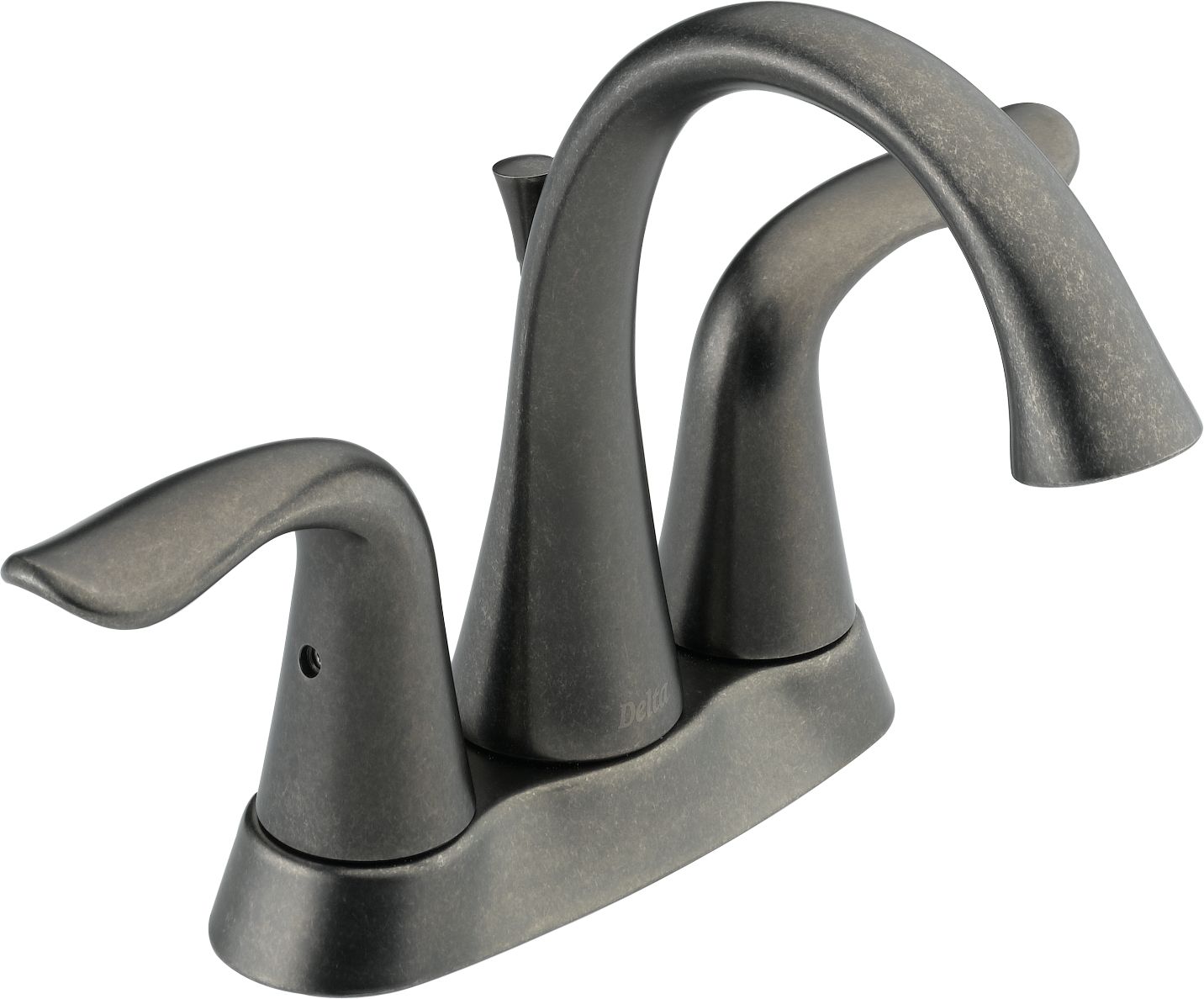 Delta 2538LFPT Lahara Aged Pewter Two Handle Centerset Lavatory Faucet