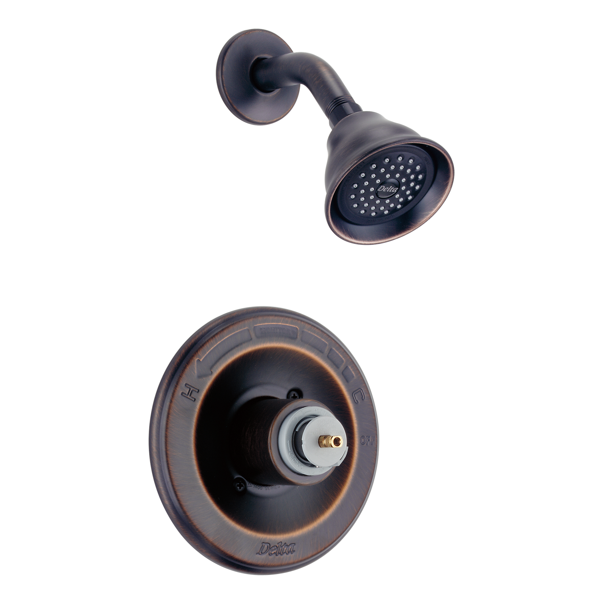 Delta T14278RBLHP Leland Bronze Monitor ScaldGuard Shower Trim AffordableFaucets