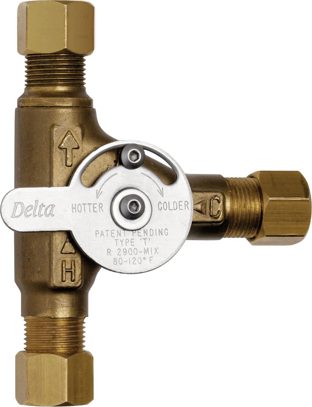 Delta R2900MIX Mechanical Mixing Valve With Thermostatic Limit Stop