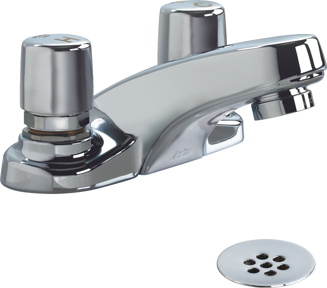 Delta 2517HDF HDF Chrome Metering, SlowClose Faucet AffordableFaucets