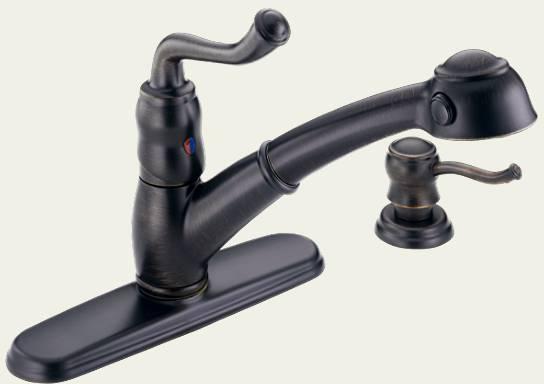 Delta saxony single-handle faucet