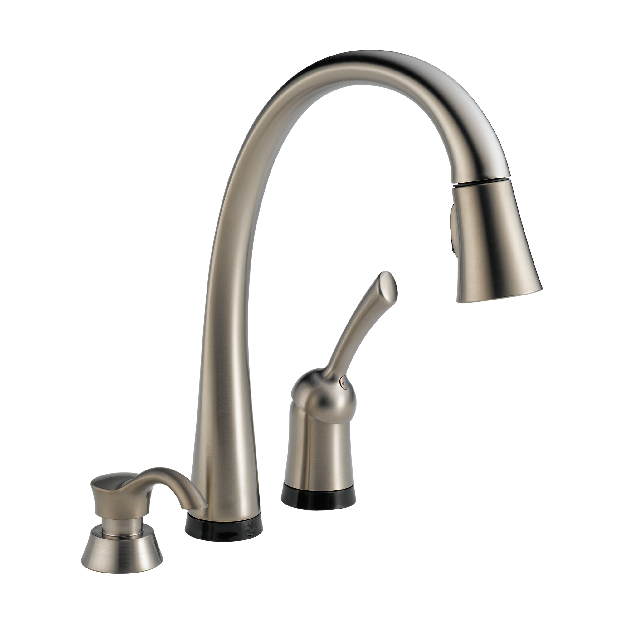 Delta 980TSSSDDST Pilar Brilliance Stainless PullDown Kitchen Faucet