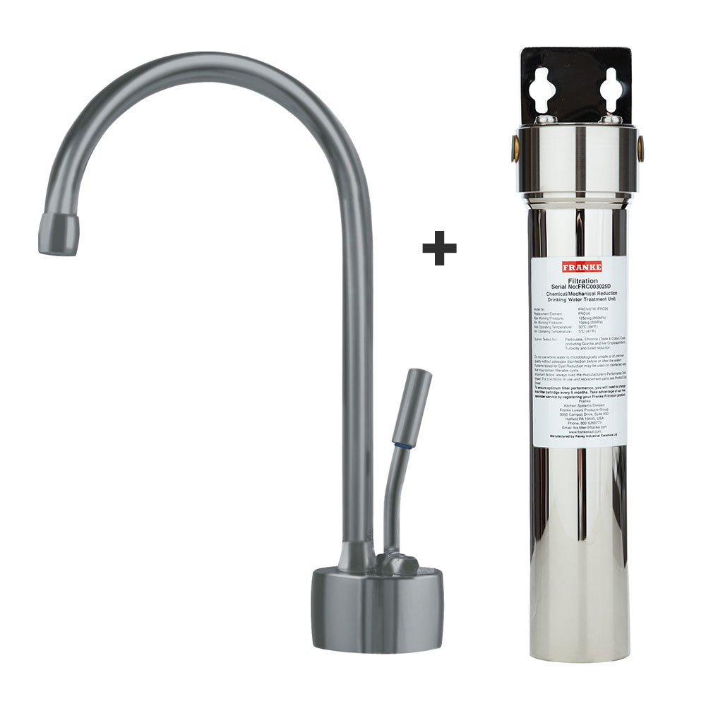 Franke DW7080FRC Ambient Satin Nickel Beverage Faucet with Filtration