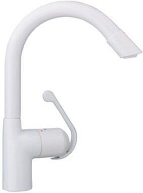 Grohe Ladylux Cafe 33 757 L00 White Pull Out Kitchen Faucet