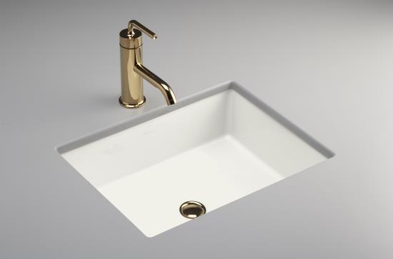 Kohler Verticyl K-2882-0 White Rectangle Undercounter