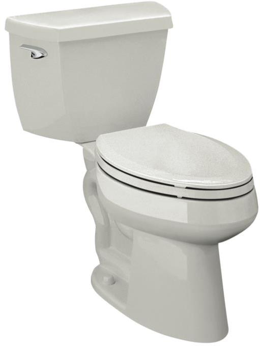 Kohler Highline K365895 Ice Grey Classic Class Five Comfort Height Toilet with LeftHand Trip