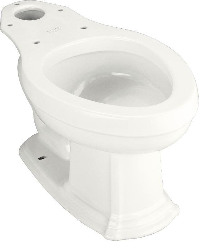 Kohler Portrait K4317NY Dune Elongated Toilet Bowl, Less Seat