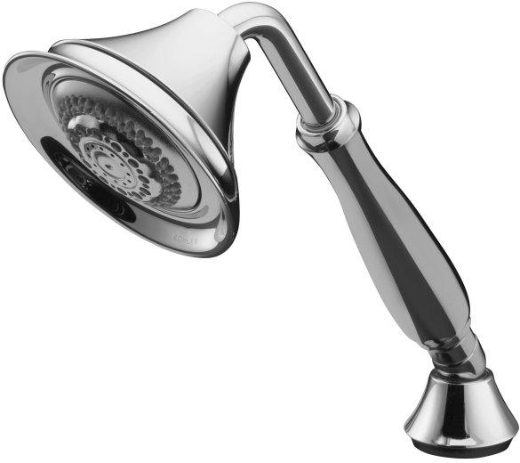 Kohler Forte K368BN Vibrant Brushed Nickel Deck or BathMount Handshower Holder with Hoses
