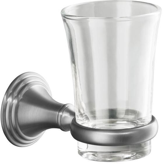 Kohler Devonshire K10561G Brushed Chrome Tumbler and Toothbrush Holder AffordableFaucets