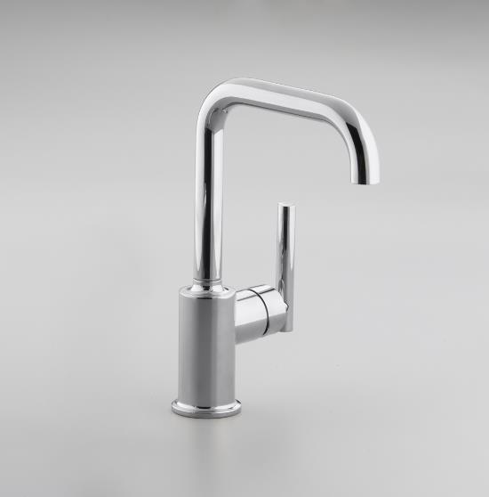 Kohler Purist K7509BL Matte Black Secondary Faucet with Swing Spout without Spray