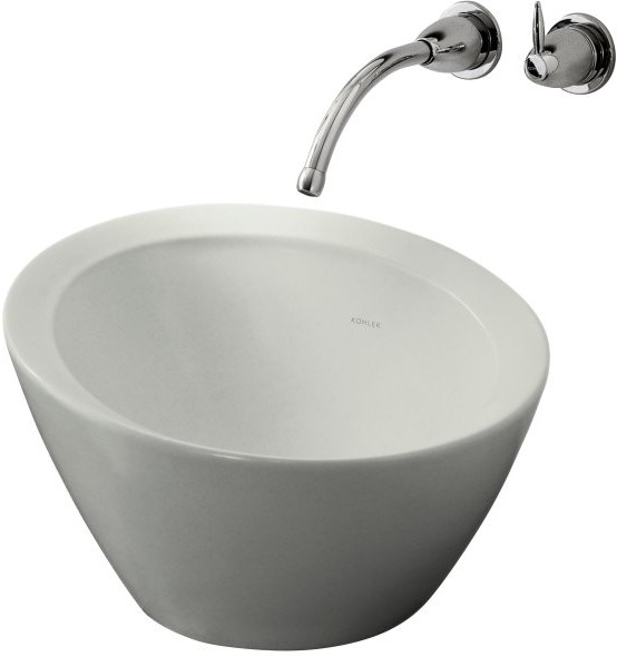 Kohler Vessels K2271W2 Earthen White Crucible Vessels Countertop