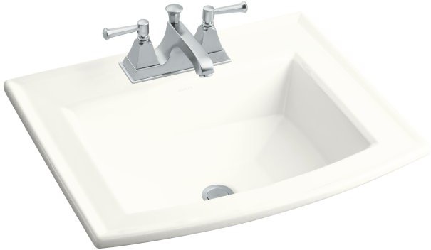 Kohler Archer K-2356-4-0 White Self-Rimming Lavatory with 4" Centers