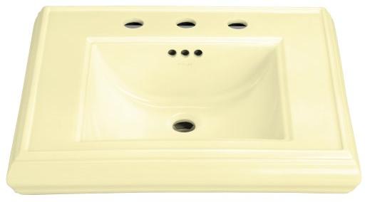 KOHLER K 2259 8 0 Memoirs Pedestal Bathroom Sink Basin, White