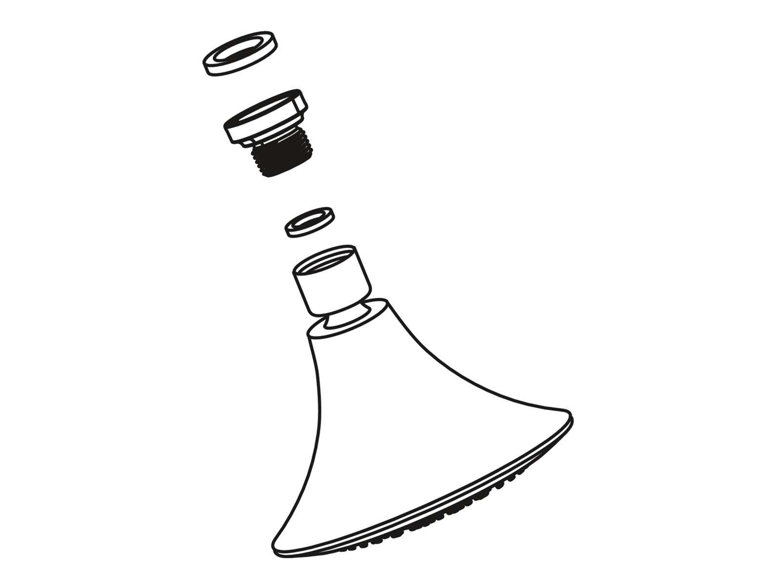 Kohler 1153445BN Part Brushed Nickel Showerhead/Arm Adapter Kit