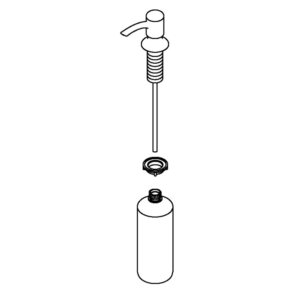 Kohler 1235295CP Part Soap Dispenser Assy AffordableFaucets