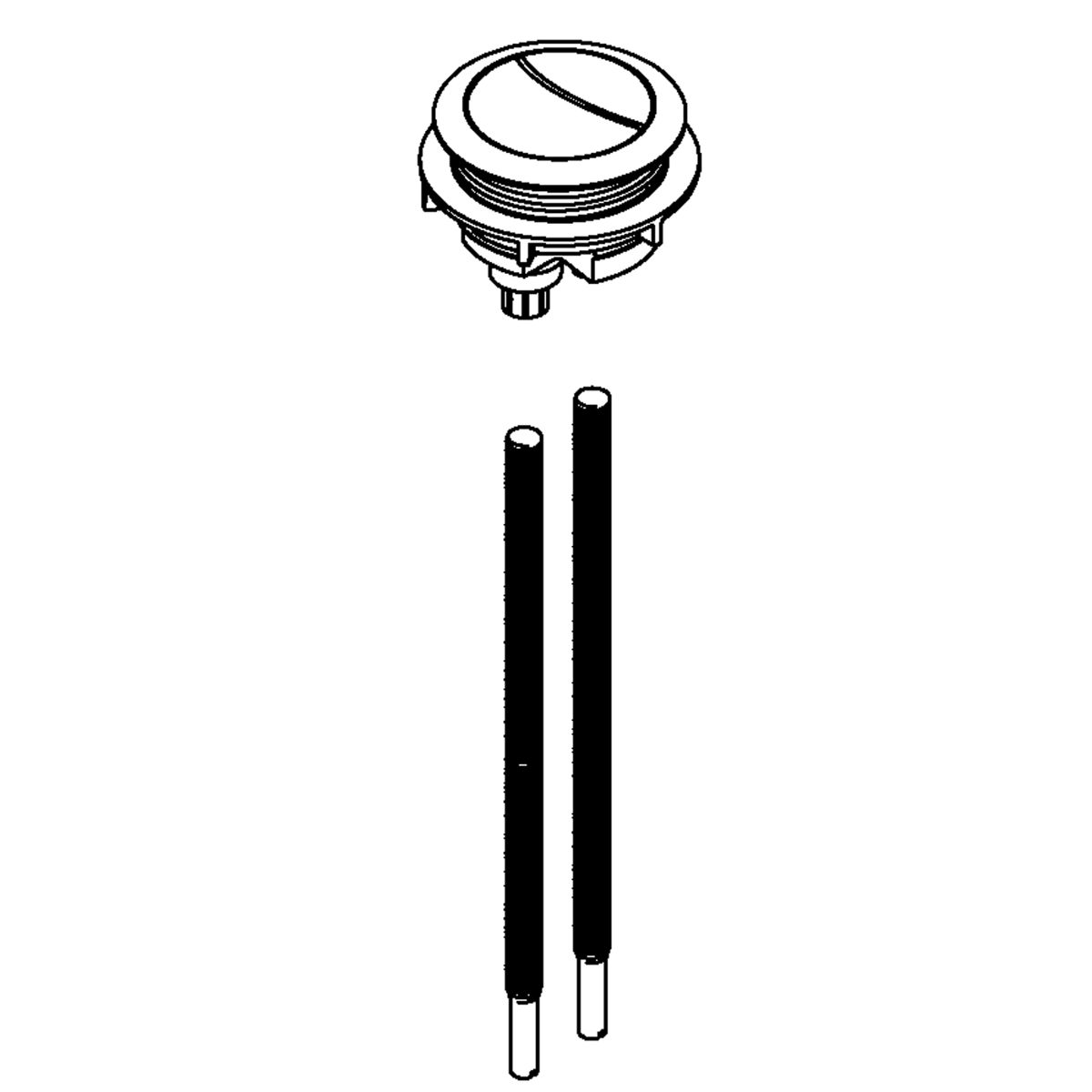 Kohler 1265519CP Part Push Button Flush Actuator Kit AffordableFaucets