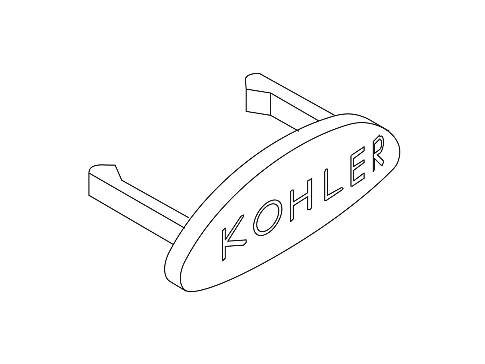 Kohler 79632CP Part Polished Chrome Plug Button & Screw Kit