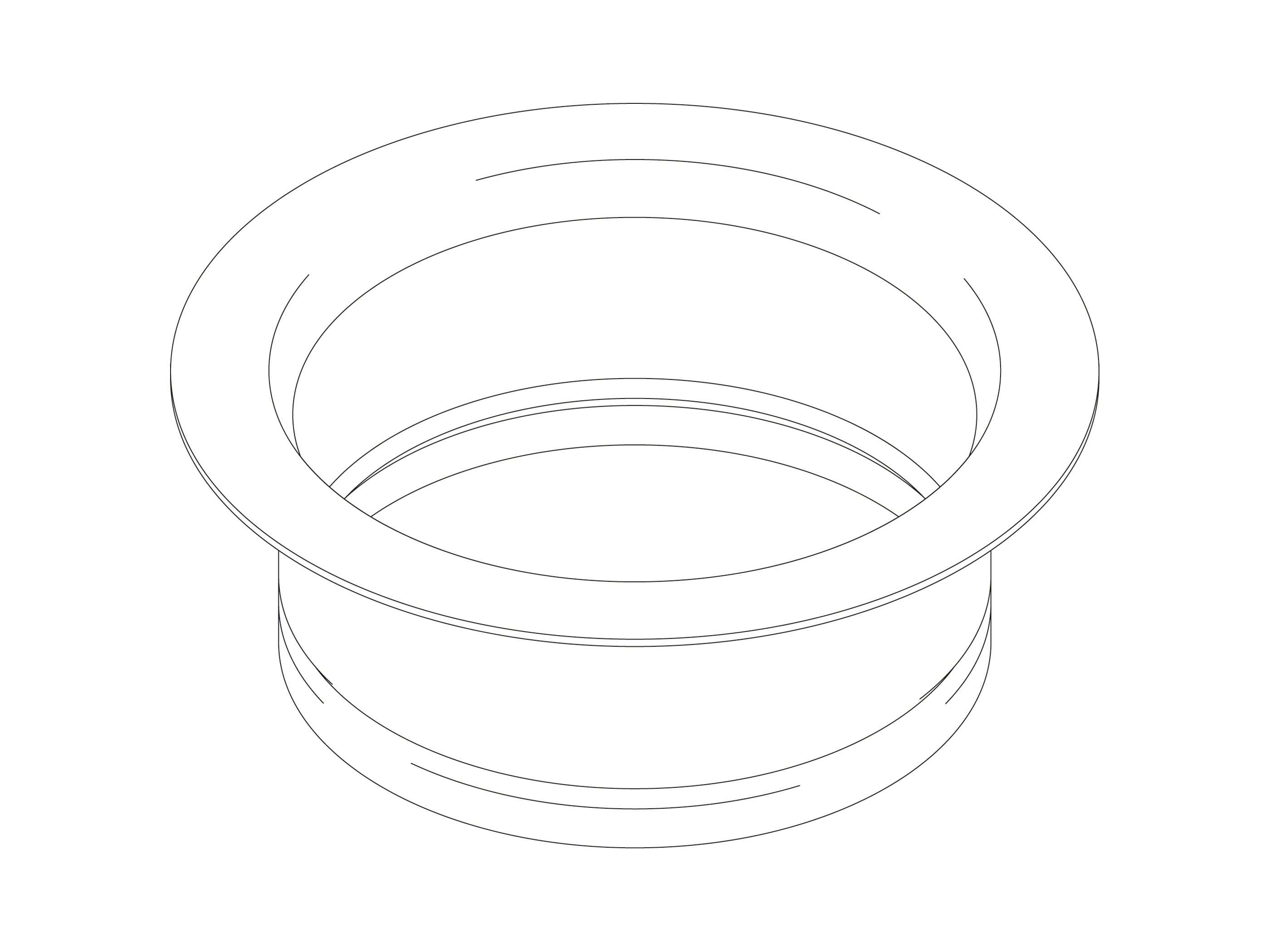 Kohler 1023393BX Part Vibrant Brazen Bronze Flange Disposal