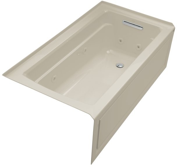 kohler-archer-k-1122-hr-g9-sandbar-integral-apron-whirlpool-bath-tub