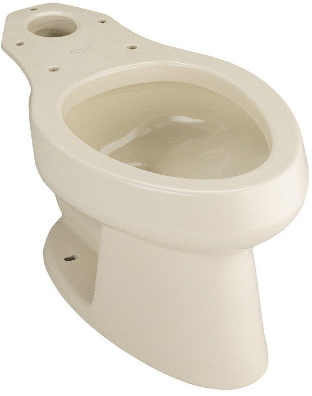 Kohler Wellworth K427647 Almond Elongated Toilet Bowl AffordableFaucets