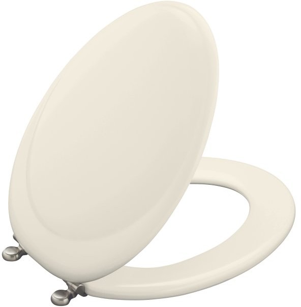 Kohler Revival K4615BNS1 Biscuit Satin Toilet Seat with Vibrant
