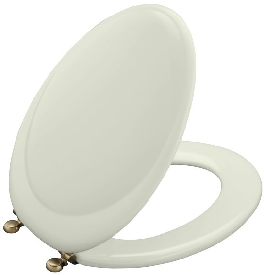 Kohler Revival K4615BVNG Tea Green Toilet Seat with Vibrant Brushed