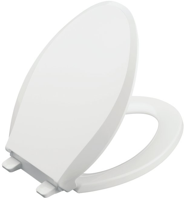 Kohler Cachet K46360 White QuietClose Elongated Toilet Seat with