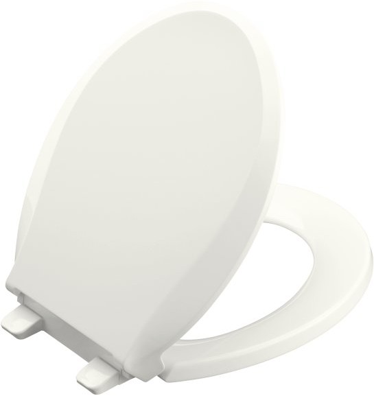Kohler Cachet K46390 White QuietClose RoundFront Toilet Seat with