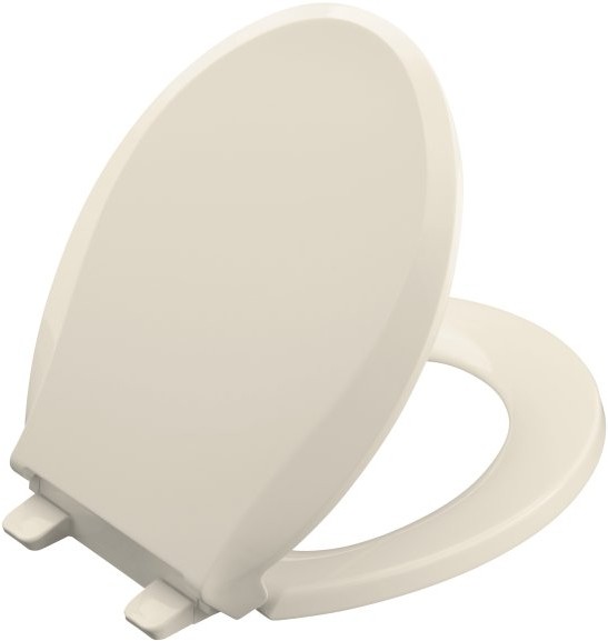 Kohler Cachet K463947 Almond QuietClose RoundFront Toilet Seat with