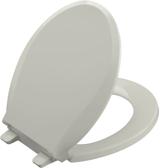 Kohler Cachet K463995 Ice Grey QuietClose RoundFront Toilet Seat