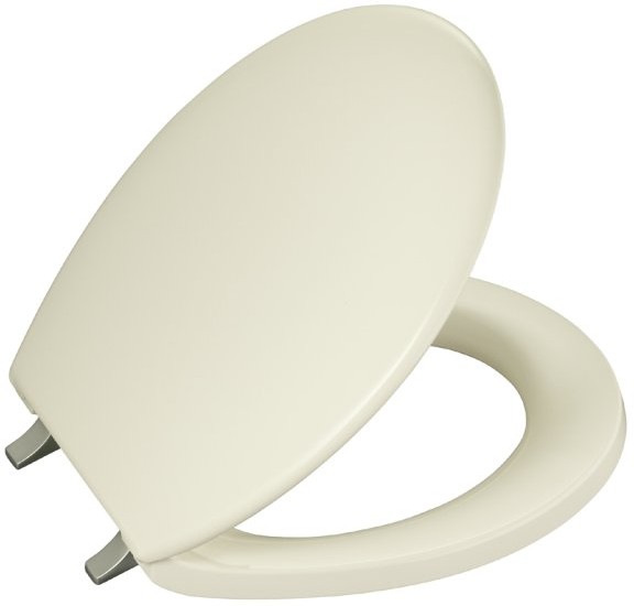 Kohler Bancroft K4643BN0 White RoundFront Toilet Seat with Vibrant