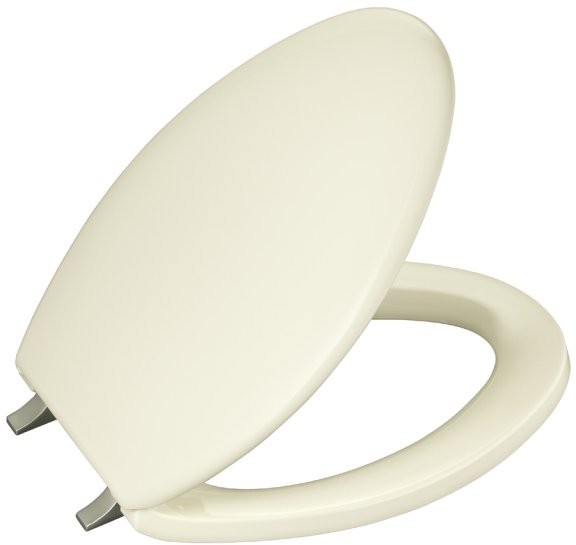 Kohler Bancroft K4685BN47 Almond Elongated Toilet Seat with Vibrant